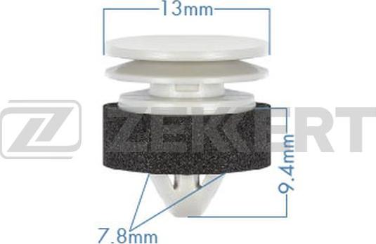 Zekkert BE-3539 - Зажим, молдинг / захисна накладка autozip.com.ua