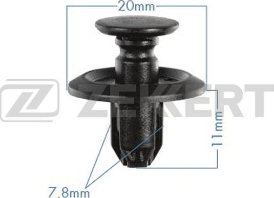Zekkert BE-3526 - Зажим, молдинг / захисна накладка autozip.com.ua