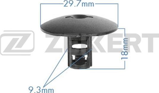 Zekkert BE-3528 - Зажим, молдинг / захисна накладка autozip.com.ua