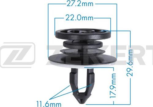 Zekkert BE-3647 - Зажим, молдинг / захисна накладка autozip.com.ua