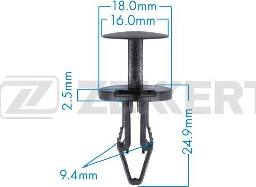 Zekkert BE-3604 - Зажим, молдинг / захисна накладка autozip.com.ua