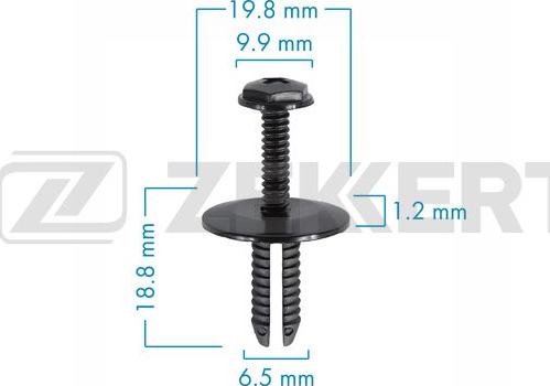 Zekkert BE-3602 - Зажим, молдинг / захисна накладка autozip.com.ua