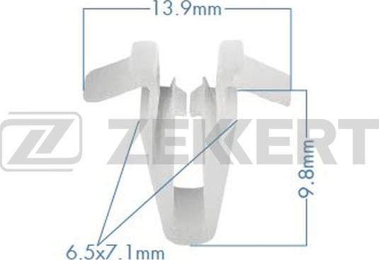 Zekkert BE-3217 - Зажим, молдинг / захисна накладка autozip.com.ua