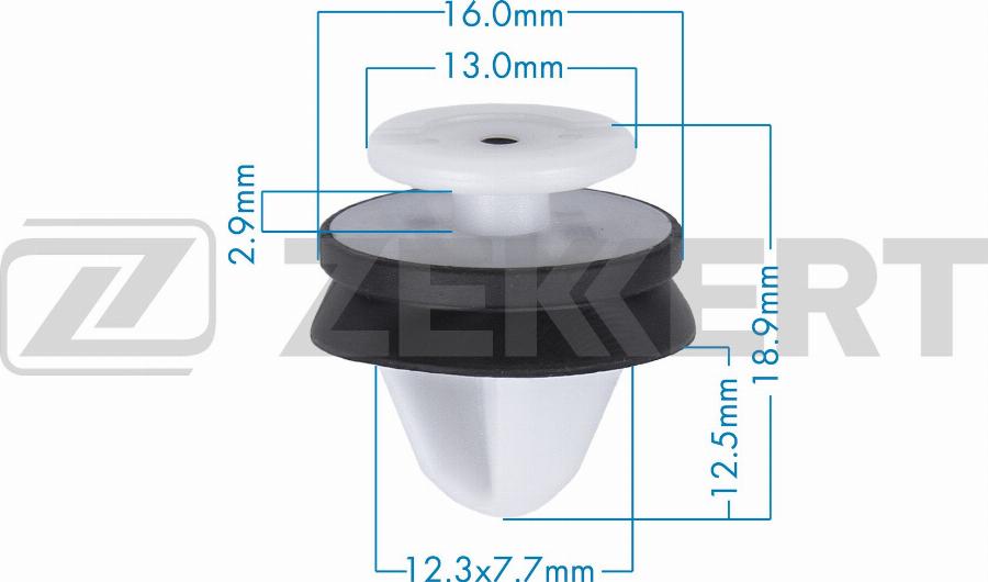 Zekkert BE-3786 - Зажим, молдинг / захисна накладка autozip.com.ua