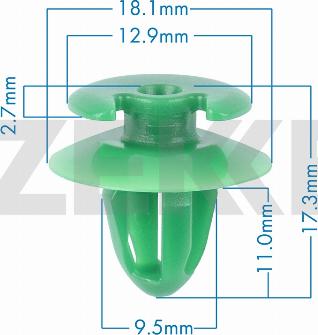 Zekkert BE-3787 - Зажим, молдинг / захисна накладка autozip.com.ua