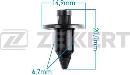 Zekkert BE-2929 - Зажим, молдинг / захисна накладка autozip.com.ua