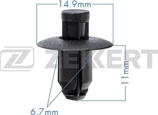 Zekkert BE-2923 - Зажим, молдинг / захисна накладка autozip.com.ua