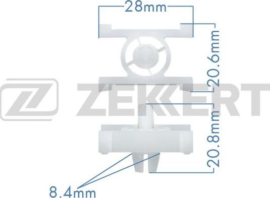 Zekkert BE-2642 - Зажим, молдинг / захисна накладка autozip.com.ua