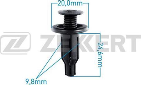 Zekkert BE-2600 - Зажим, молдинг / захисна накладка autozip.com.ua