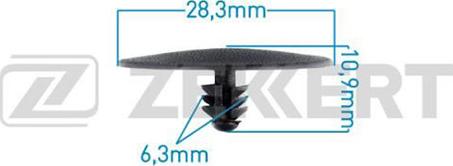 Zekkert BE-2036 - Зажим, молдинг / захисна накладка autozip.com.ua
