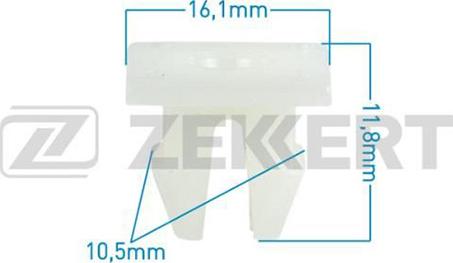 Zekkert BE-2380 - Зажим, молдинг / захисна накладка autozip.com.ua