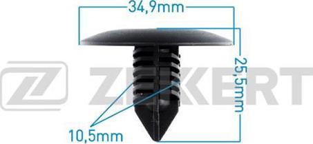 Zekkert BE-2381 - Зажим, молдинг / захисна накладка autozip.com.ua