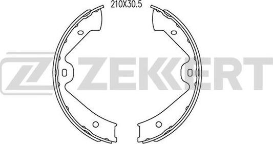 Zekkert BK-4087 - Комплект гальм, барабанний механізм autozip.com.ua