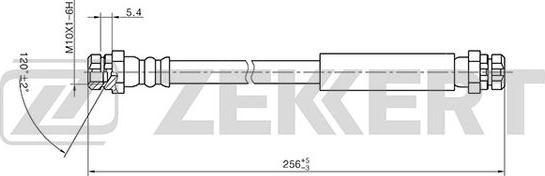 Zekkert BS-9401 - Гальмівний шланг autozip.com.ua