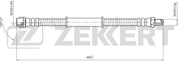 Zekkert BS-9439 - Гальмівний шланг autozip.com.ua