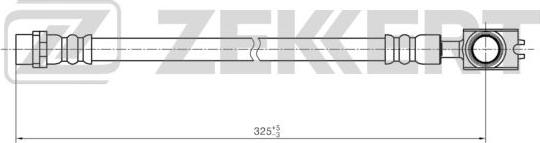 Zekkert BS-9429 - Гальмівний шланг autozip.com.ua