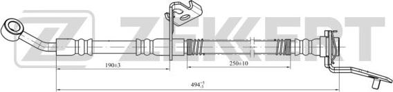 Zekkert BS-9427 - Гальмівний шланг autozip.com.ua