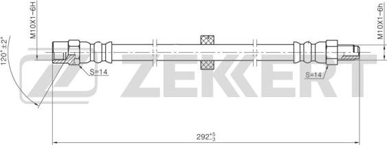 Zekkert BS-9470 - Гальмівний шланг autozip.com.ua