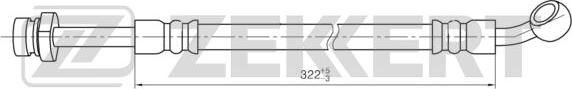 Zekkert BS-9471 - Гальмівний шланг autozip.com.ua