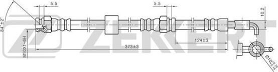 Zekkert BS-9170 - Гальмівний шланг autozip.com.ua