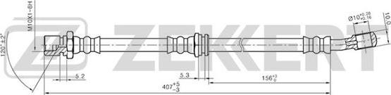 Zekkert BS-9251 - Гальмівний шланг autozip.com.ua