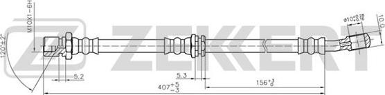 Zekkert BS-9252 - Гальмівний шланг autozip.com.ua