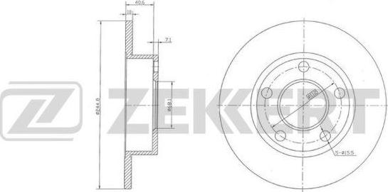 Zekkert BS-5929 - Гальмівний диск autozip.com.ua