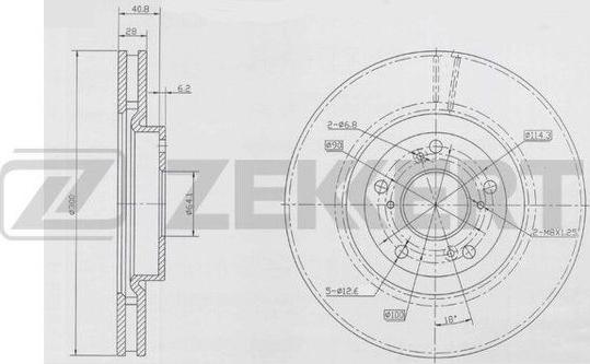 Zekkert BS-5920 - Гальмівний диск autozip.com.ua