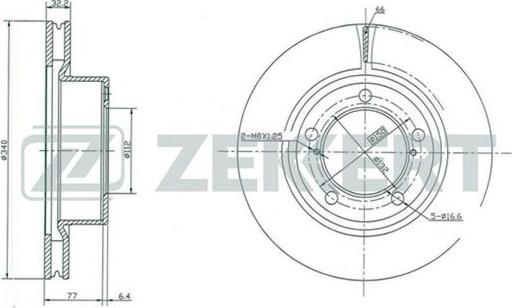 Zekkert BS-5440 - Гальмівний диск autozip.com.ua