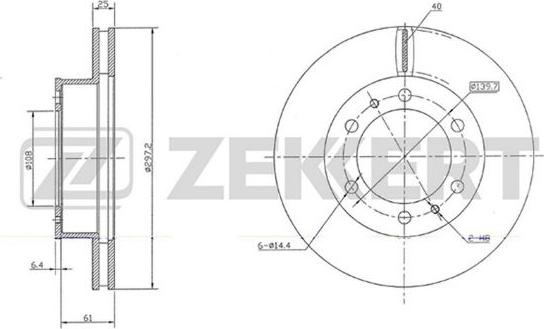 Zekkert BS-5648 - Гальмівний диск autozip.com.ua