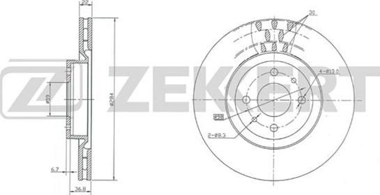 Zekkert BS-5011 - Гальмівний диск autozip.com.ua