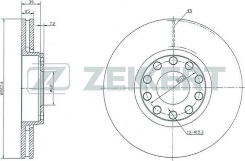 Zekkert BS-5360 - Гальмівний диск autozip.com.ua