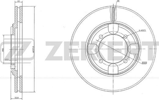 BENDIX 520425 - Гальмівний диск autozip.com.ua