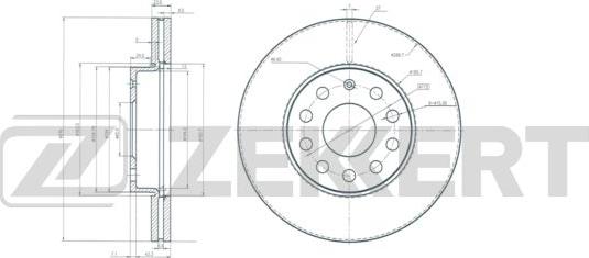 Zekkert BS-6225 - Гальмівний диск autozip.com.ua