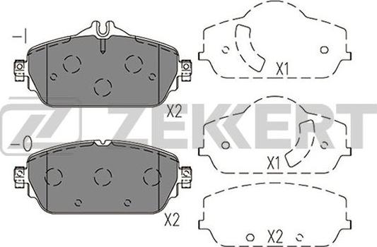 Zekkert BS-1411 - Гальмівні колодки, дискові гальма autozip.com.ua