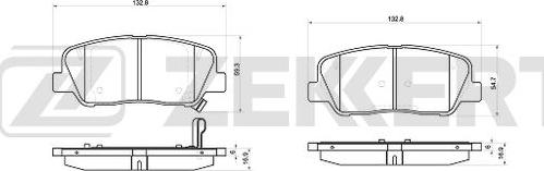 Zekkert BS-1046 - Гальмівні колодки, дискові гальма autozip.com.ua