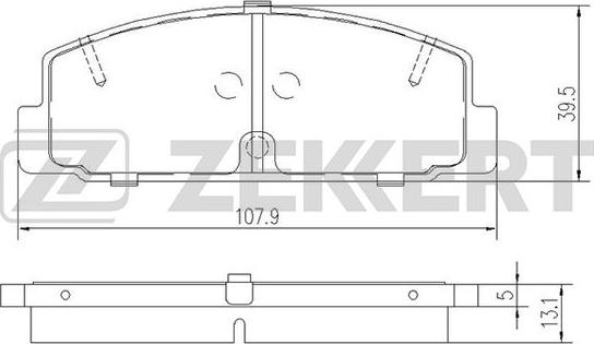 Zekkert BS-1100 - Гальмівні колодки, дискові гальма autozip.com.ua