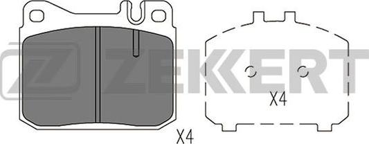 Zekkert BS-1396 - Гальмівні колодки, дискові гальма autozip.com.ua