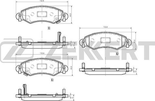 Zekkert BS-1239 - Гальмівні колодки, дискові гальма autozip.com.ua