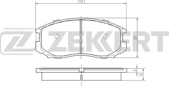 Zekkert BS-1237 - Гальмівні колодки, дискові гальма autozip.com.ua
