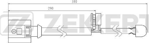 Zekkert BS-8085 - Сигналізатор, знос гальмівних колодок autozip.com.ua