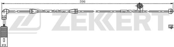 Zekkert BS-8025 - Сигналізатор, знос гальмівних колодок autozip.com.ua