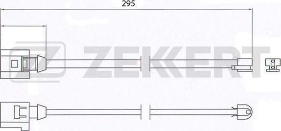 Zekkert BS-8022 - Сигналізатор, знос гальмівних колодок autozip.com.ua