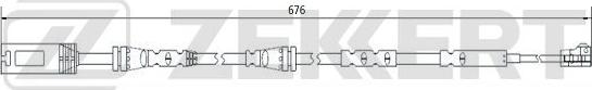 Zekkert BS-8075 - Сигналізатор, знос гальмівних колодок autozip.com.ua