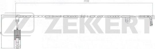 Zekkert BS-8071 - Сигналізатор, знос гальмівних колодок autozip.com.ua