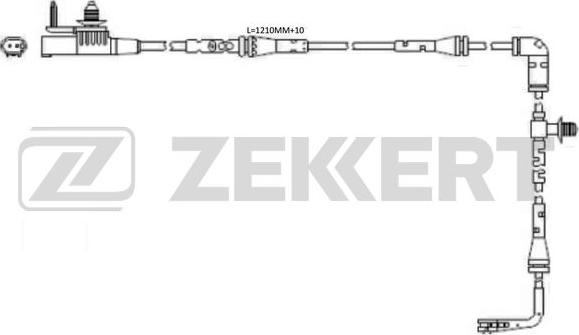 Zekkert BS-8118 - Сигналізатор, знос гальмівних колодок autozip.com.ua