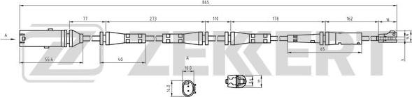 Zekkert BS-8131 - Сигналізатор, знос гальмівних колодок autozip.com.ua