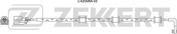 Zekkert BS-8123 - Сигналізатор, знос гальмівних колодок autozip.com.ua