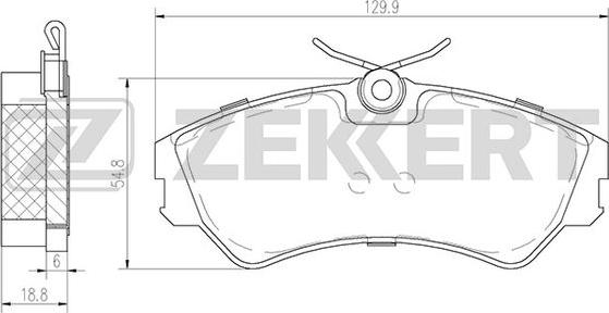 Zekkert BS-2997 - Гальмівні колодки, дискові гальма autozip.com.ua