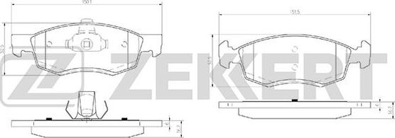 Zekkert BS-2940 - Гальмівні колодки, дискові гальма autozip.com.ua